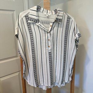 Linen look MINE blouse from Stitchfix Size Large Worn Once!